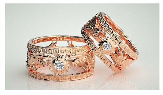 Couple Band Rings#76