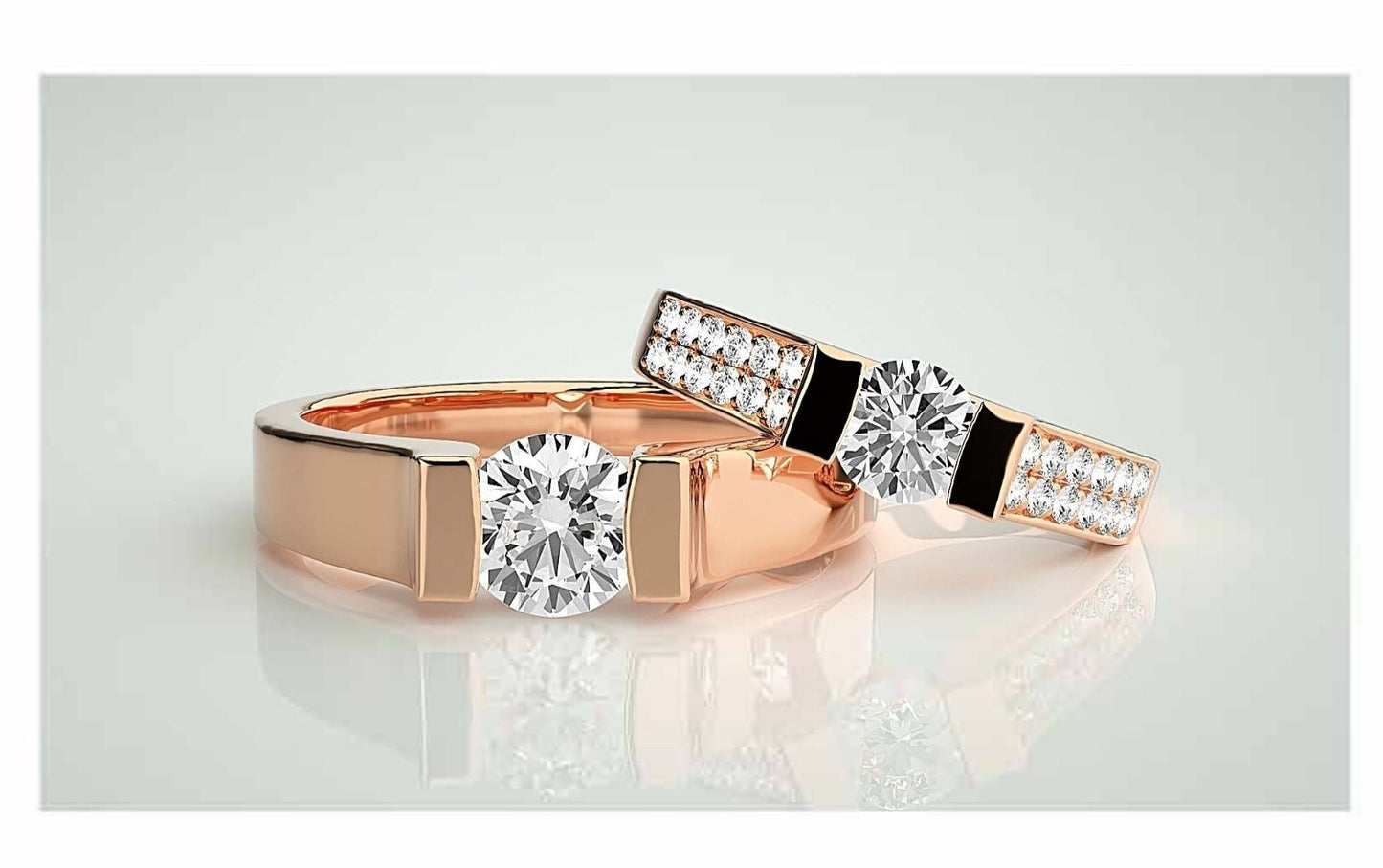 Couple Band Rings#77
