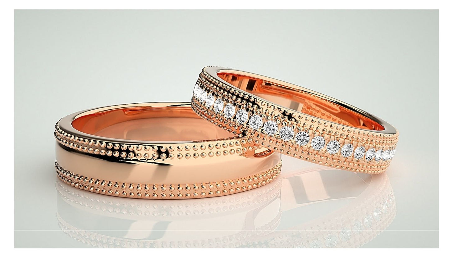 Couple Band Rings#79