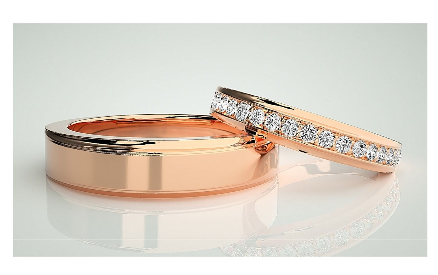 Couple Band Rings#80