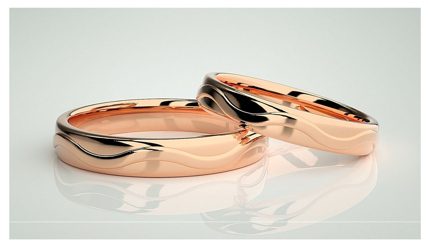 Couple Band Rings#81