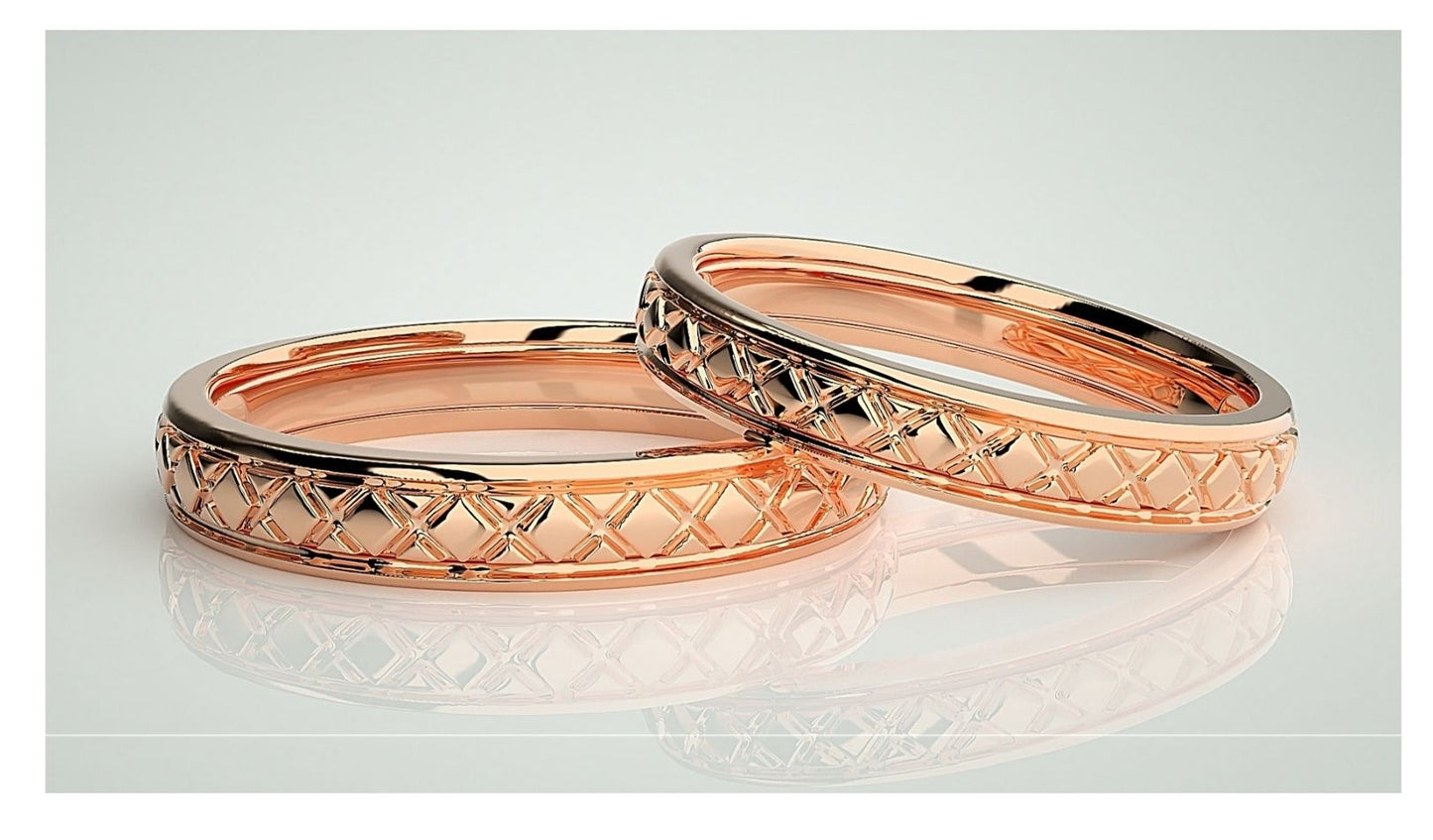 Couple Band Rings#82