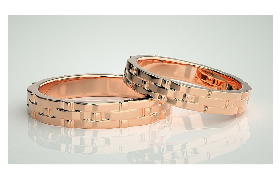 Couple Band Rings#83