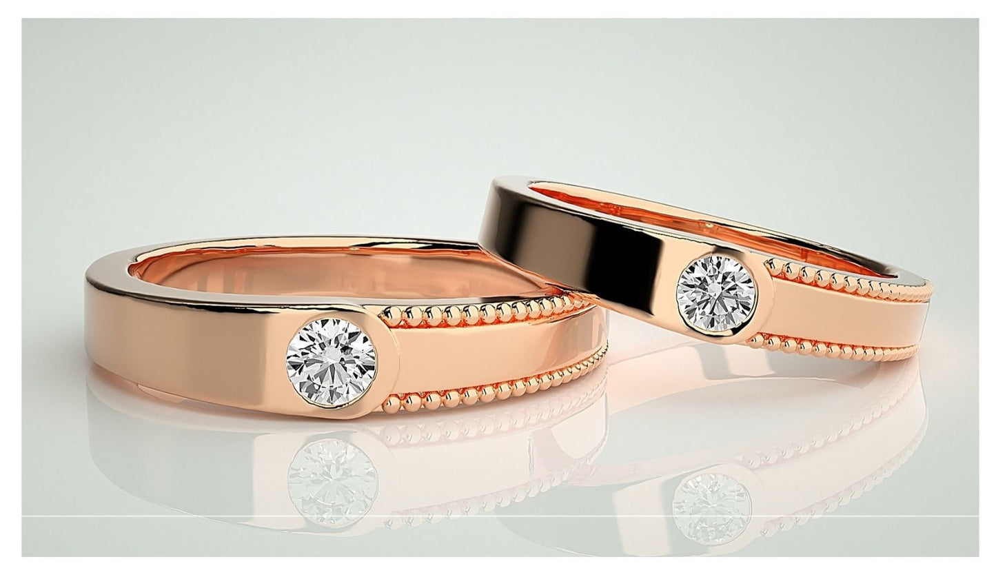 Couple Band Rings#84