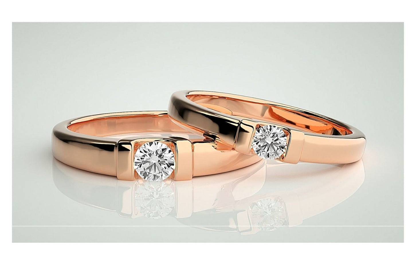 Couple Band Rings#89