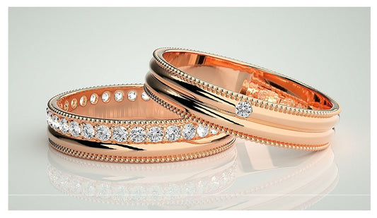 Couple Band Rings#09