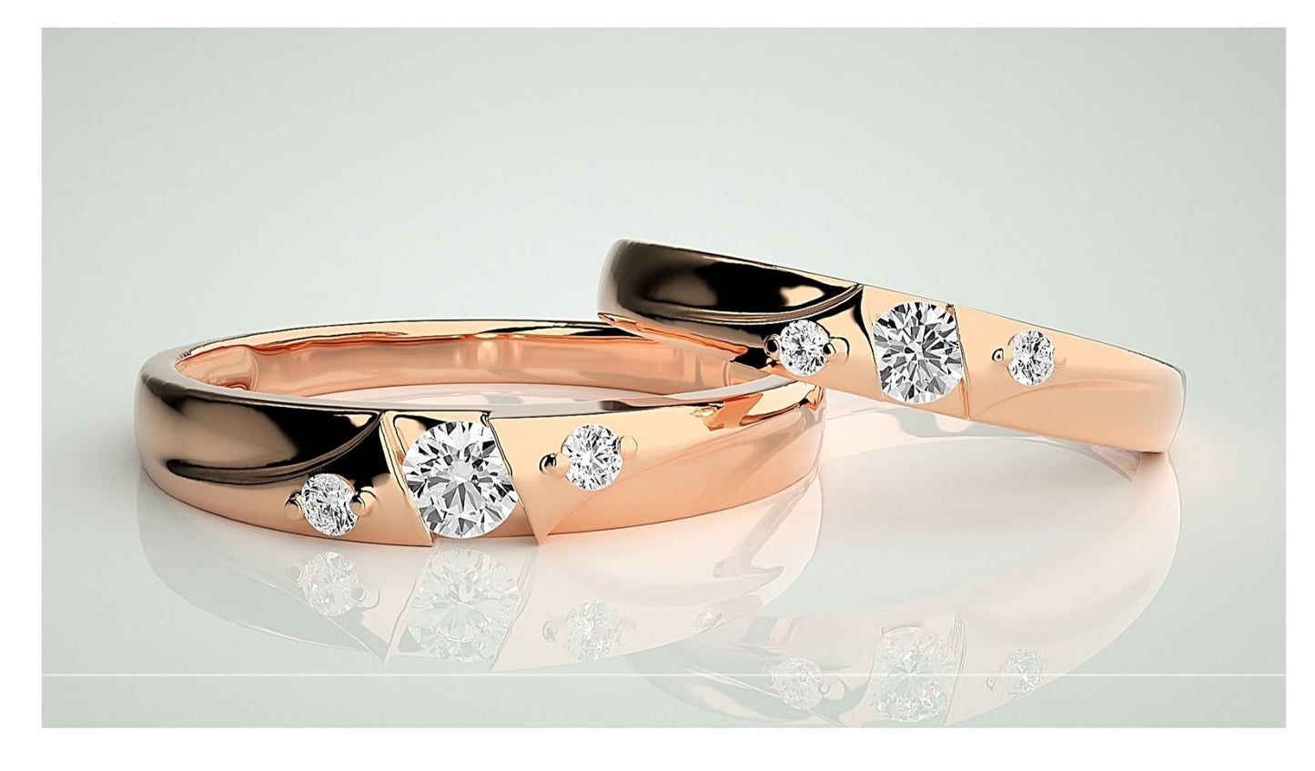 Couple Band Rings#91