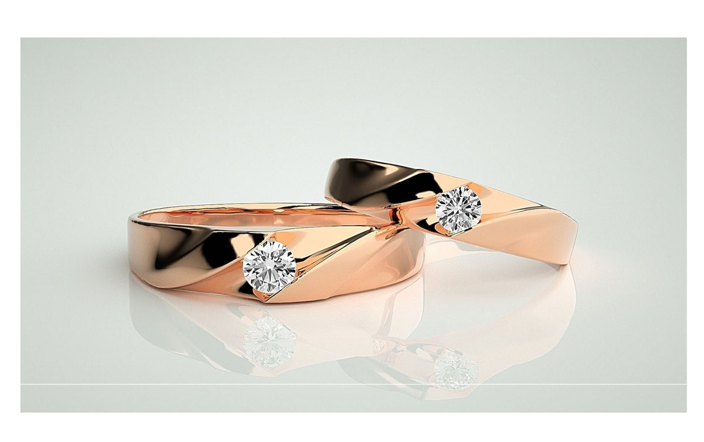 Couple Band Rings#92
