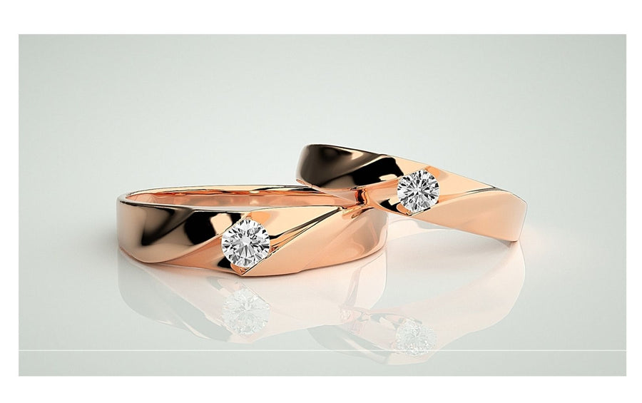 Couple Band Rings#92