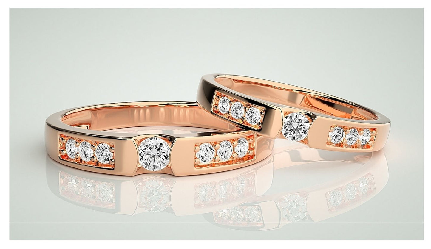 Couple Band Rings#93