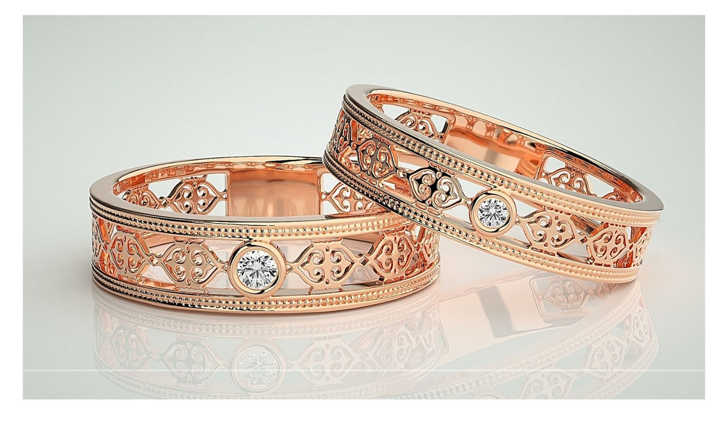 Couple Band Rings#94