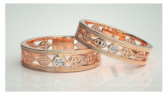 Couple Band Rings#94