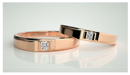 Couple Band Rings#96