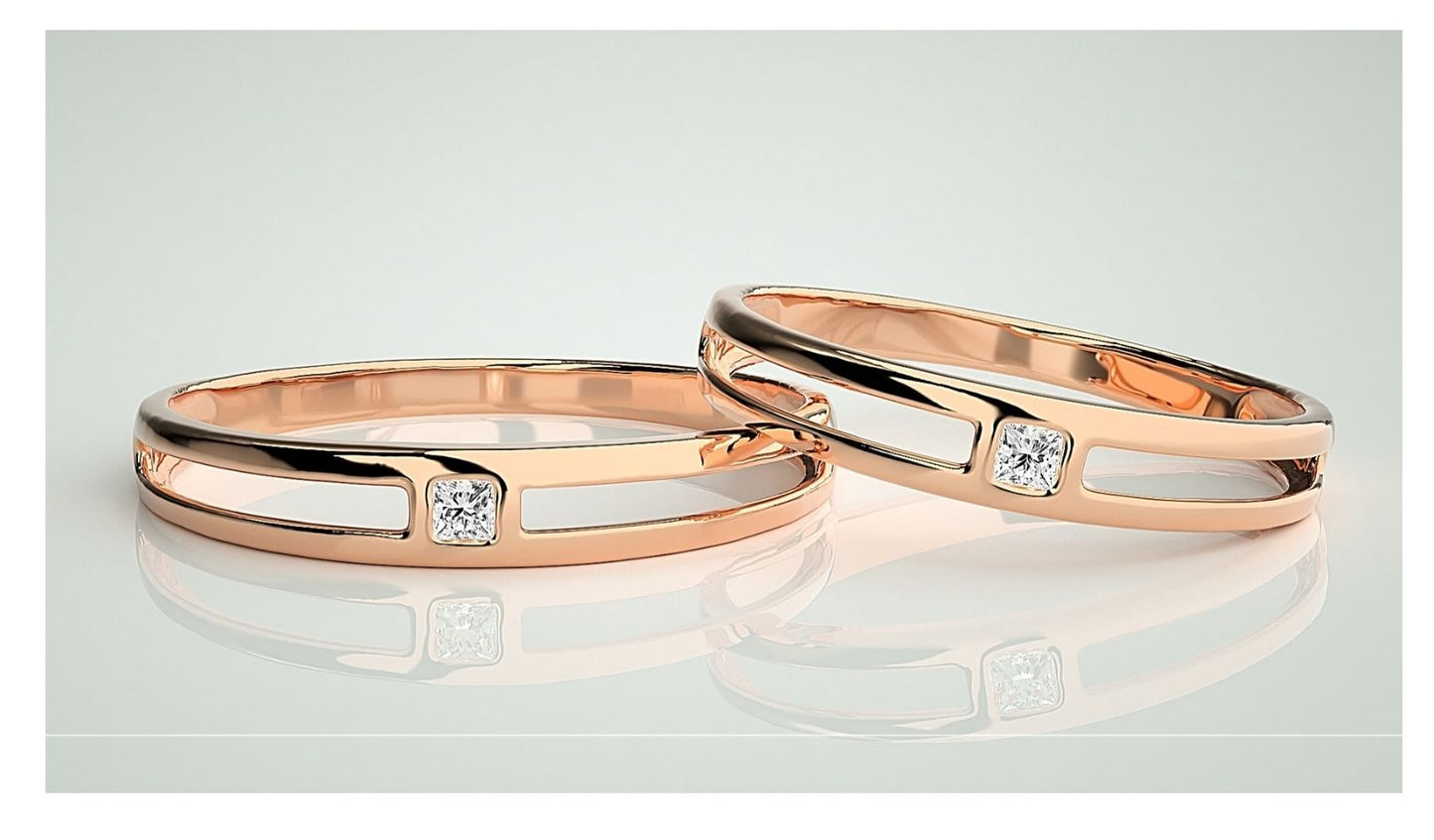 Couple Band Rings#97