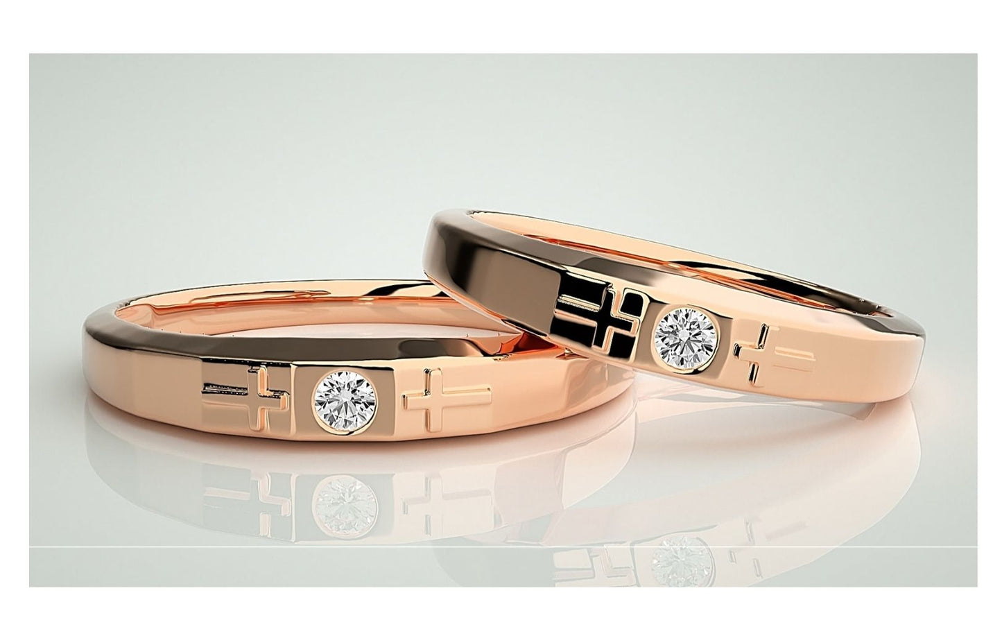 Couple Band Rings#98