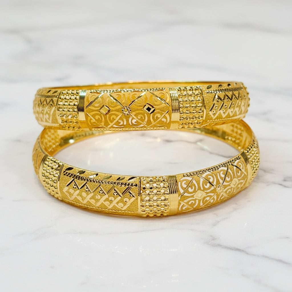 15gms Half round Bangles
