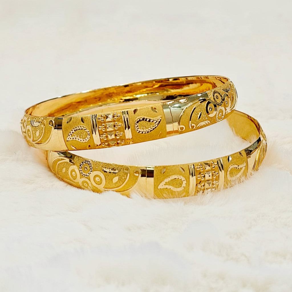15gms Half round Bangles