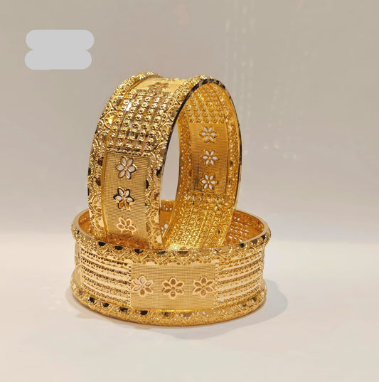 45gms Half round Bangles