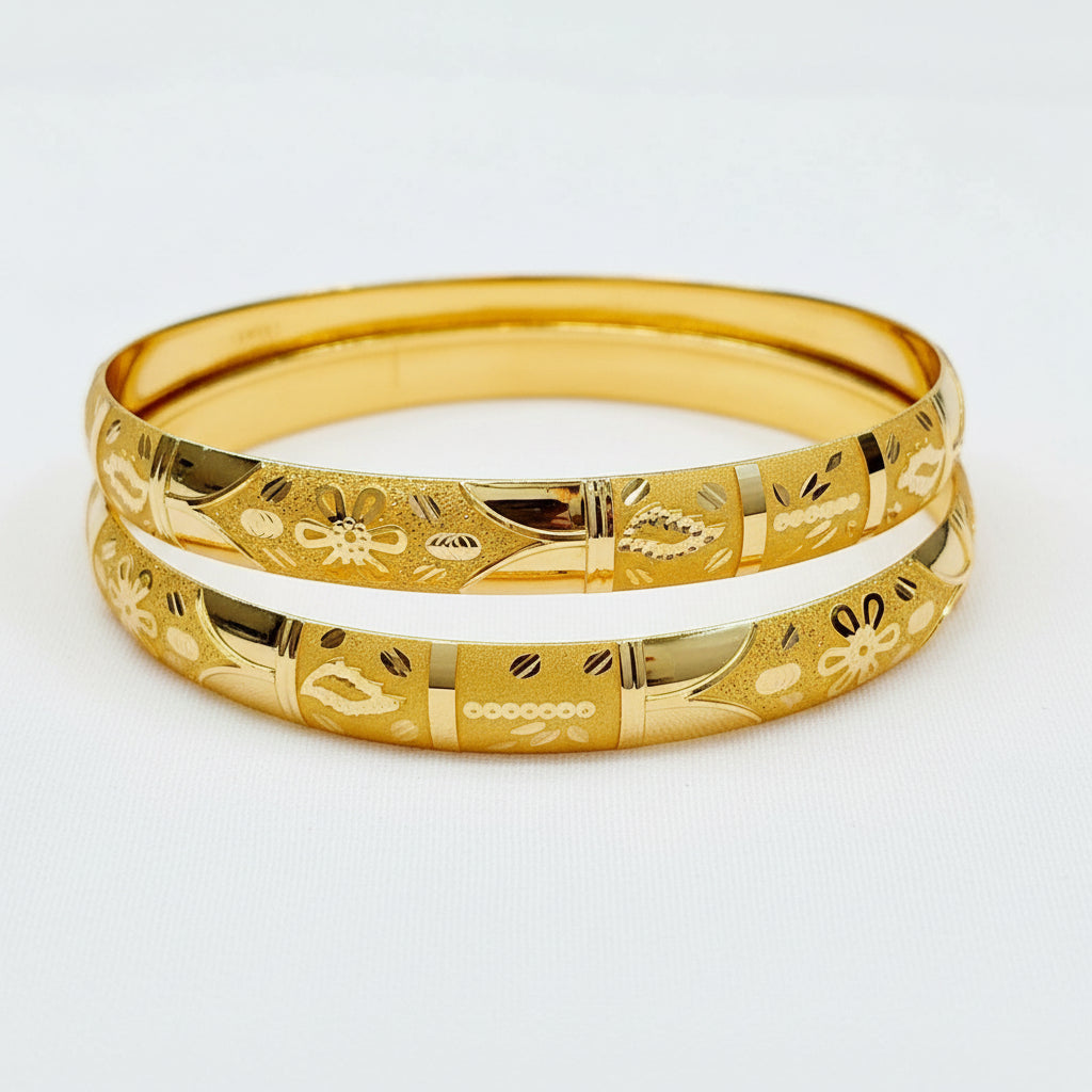 10gms Half round Bangles