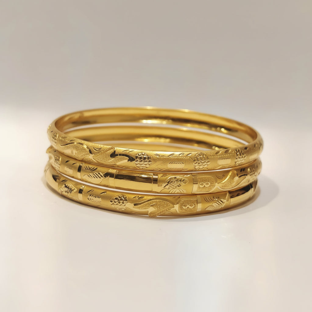 10gms Half round Bangles
