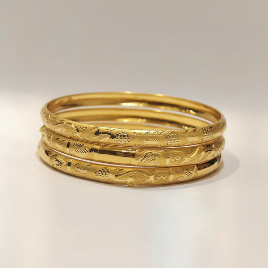 10gms Half round Bangles