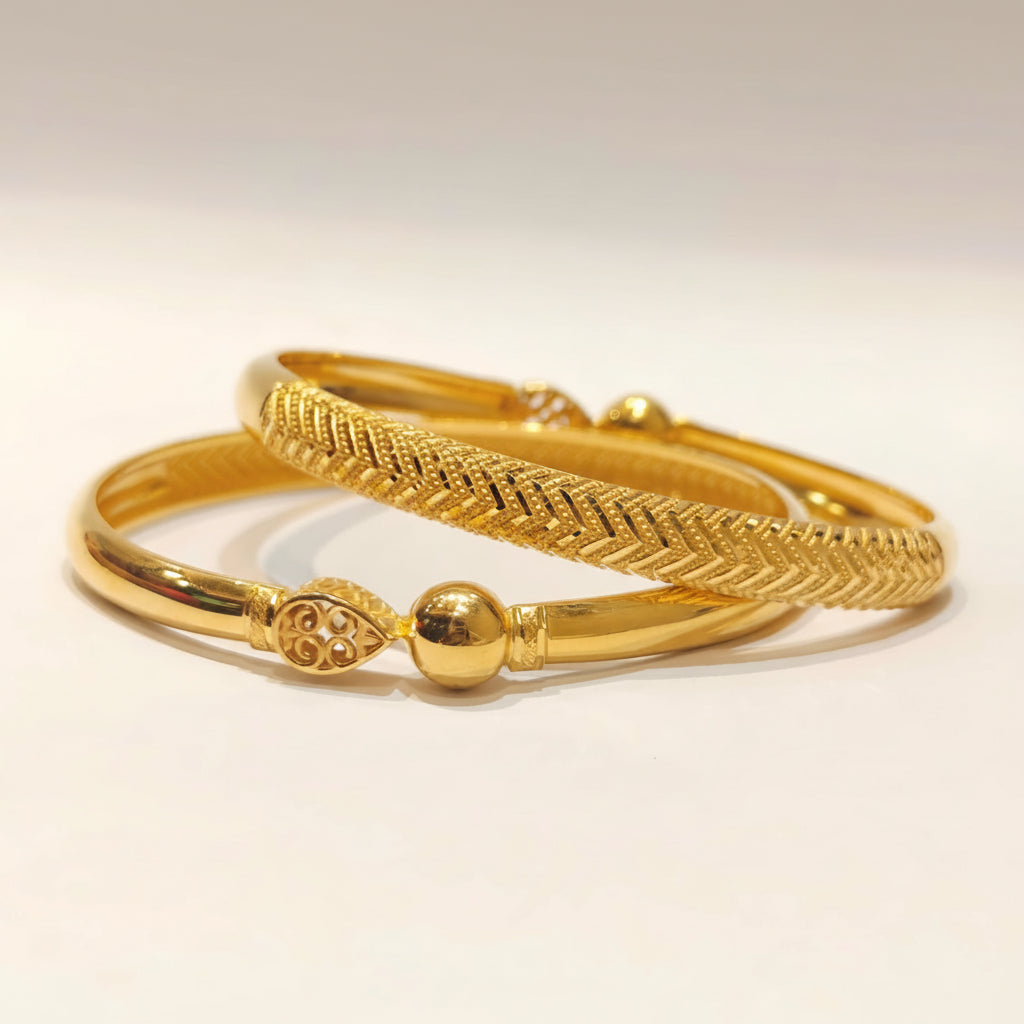 25gms Half round Bangles
