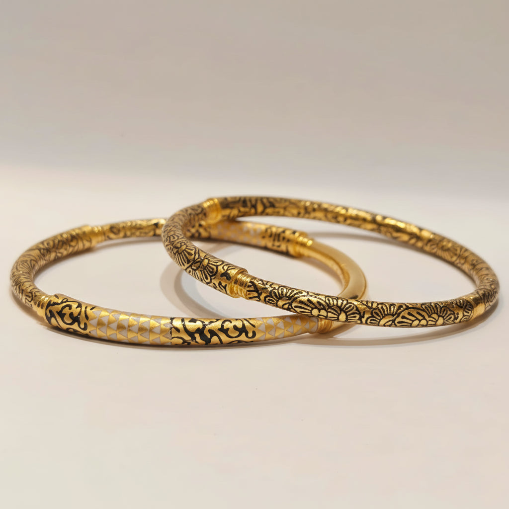 30gms Half round Bangles