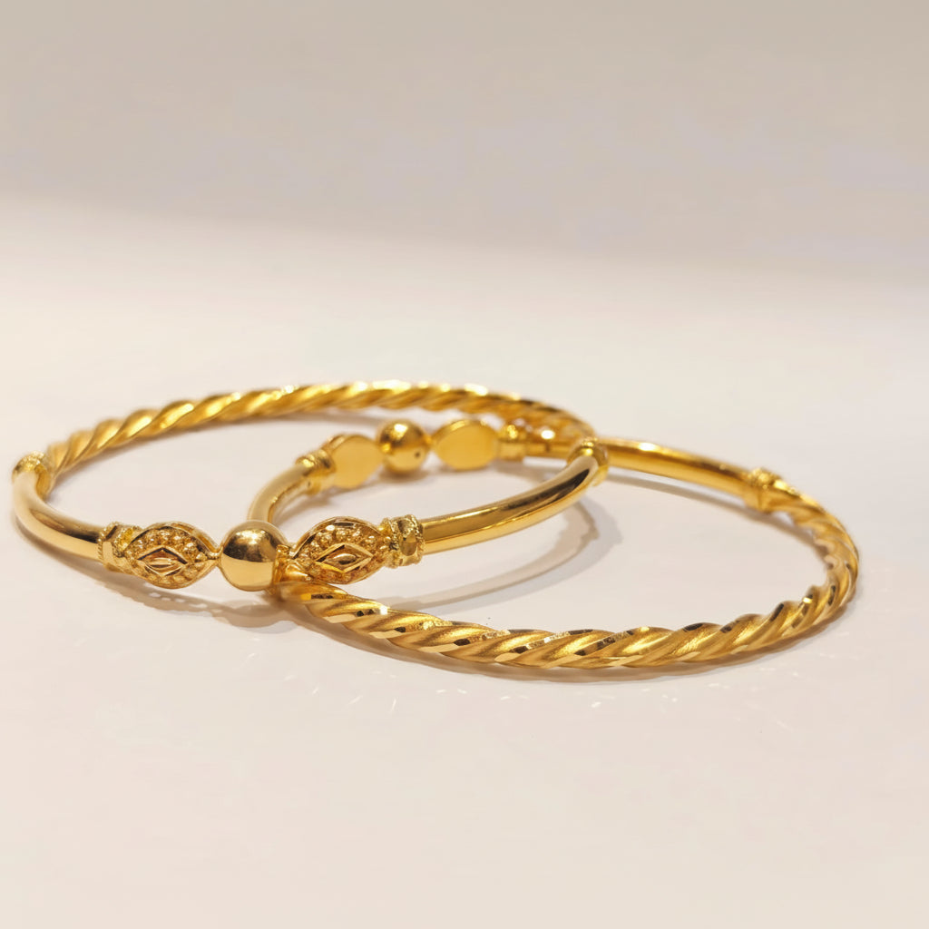 25gms Half round Bangles