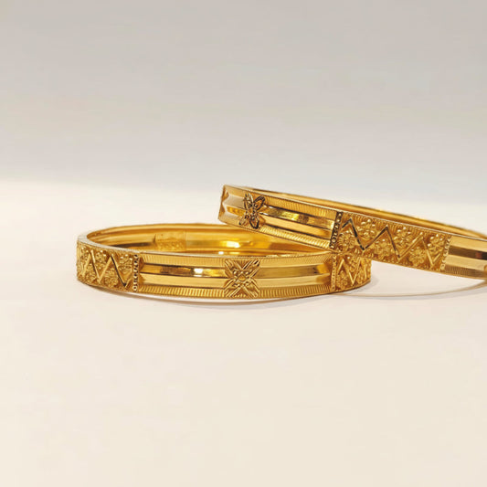 25gms Half round Bangles