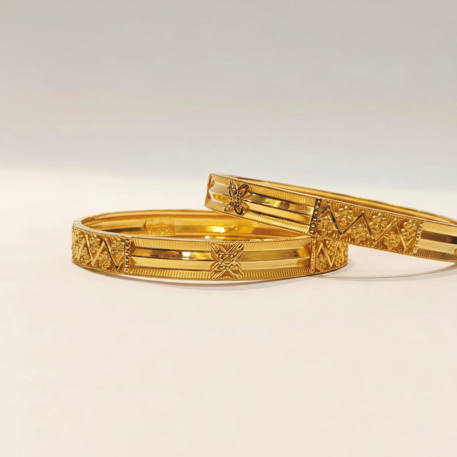 25gms Half round Bangles