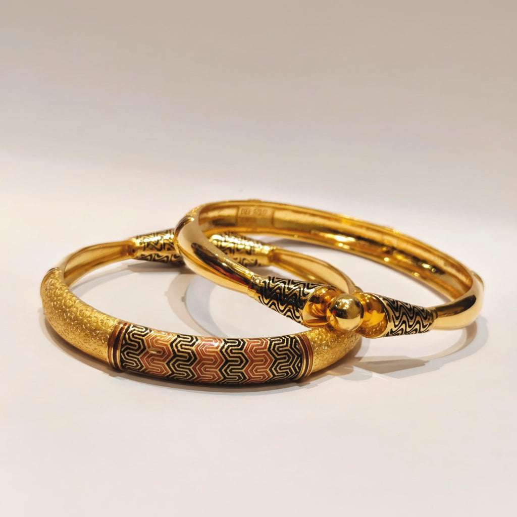 30gms Half round Bangles