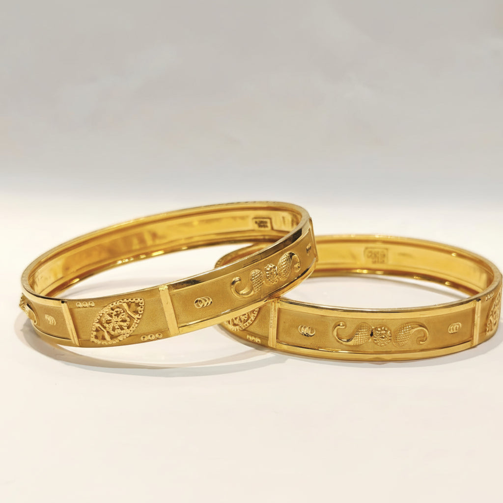 25gms Half round Bangles