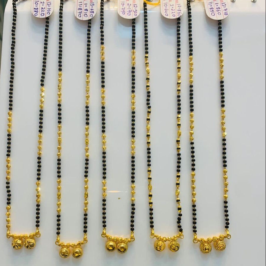 Short Mangalsutra with double vatti