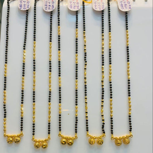 Short Mangalsutra with double vatti