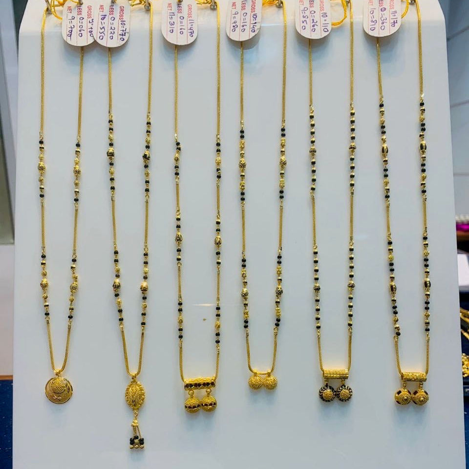 Short Mangalsutra with Fancy Watti
