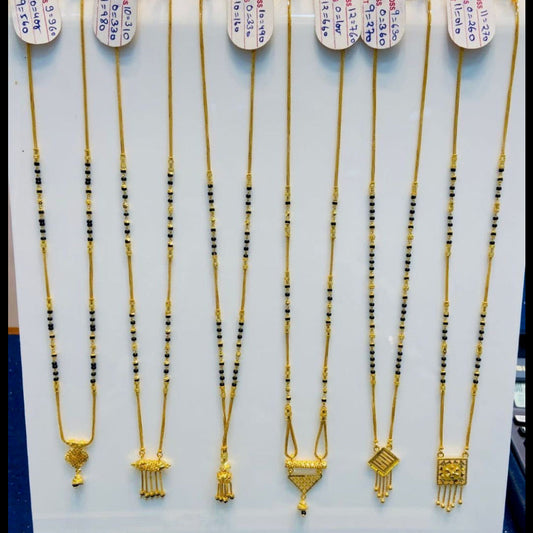 Short Mangalsutra with unique pendants
