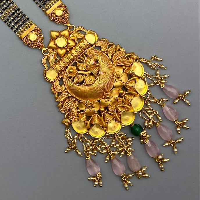 35gms Antique Mangal Sutra with Micro beeds
