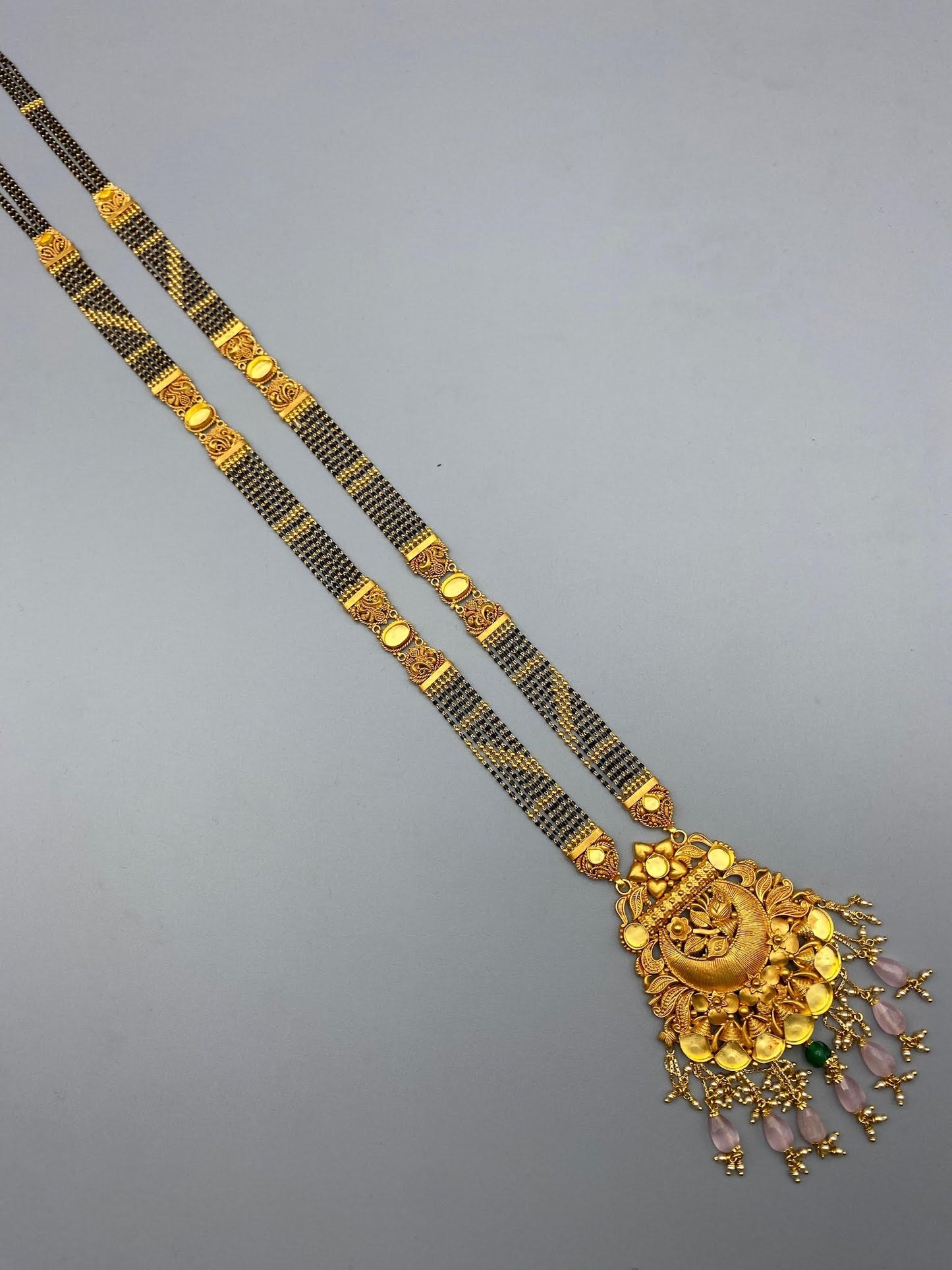 35gms Antique Mangal Sutra with Micro beeds
