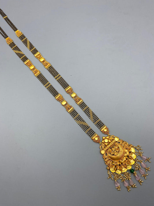 35gms Antique Mangal Sutra with Micro beeds