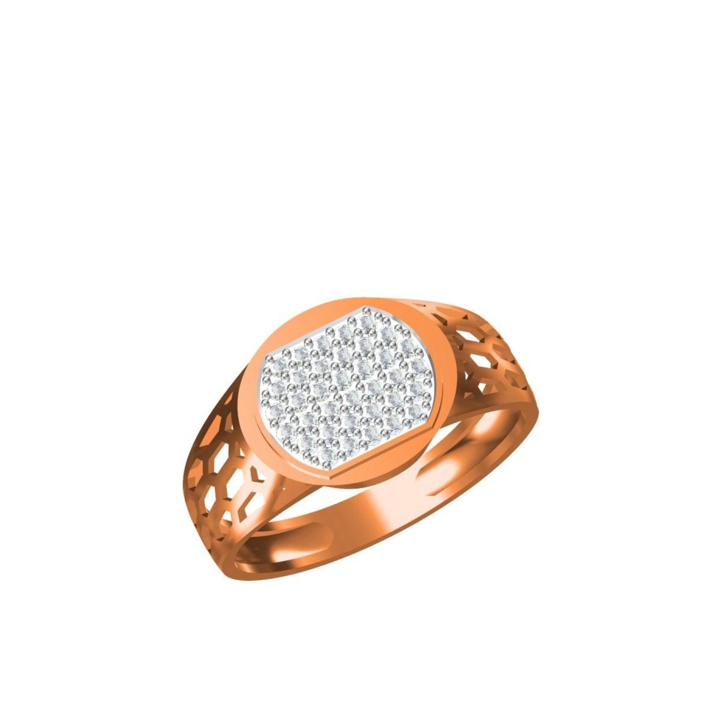 3.3gms  CZ Paper Casting Stone Ring SJGR-2876 #SB