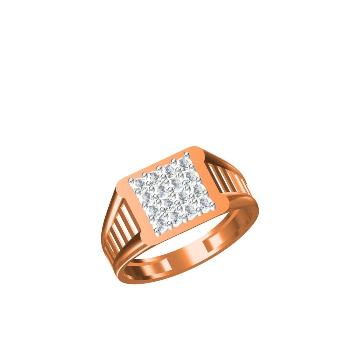 4gms  CZ Paper Casting Stone Ring SJGR-2882 #SB