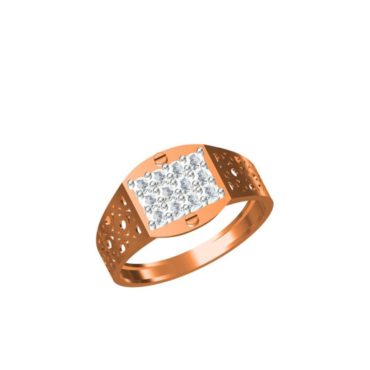 3gms  CZ  Paper Casting Stone Ring SJGR-2860 #SB