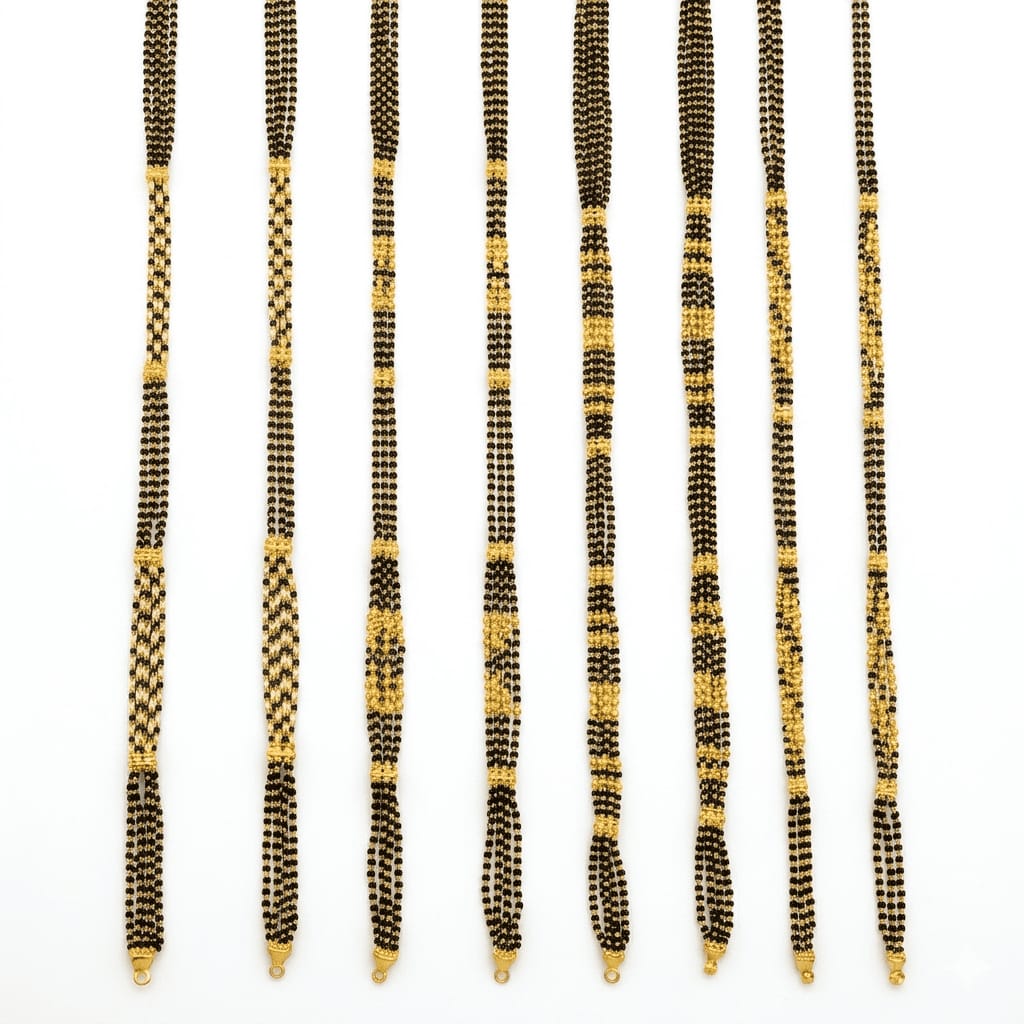 20gms Antique Mangal Sutra with pipe bharni