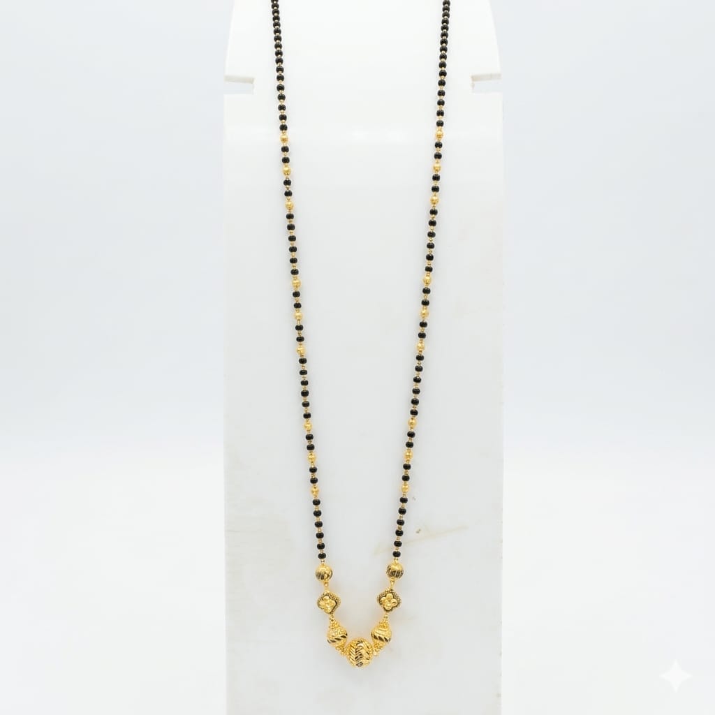 7gms Short Mangalsutra with ball pendant