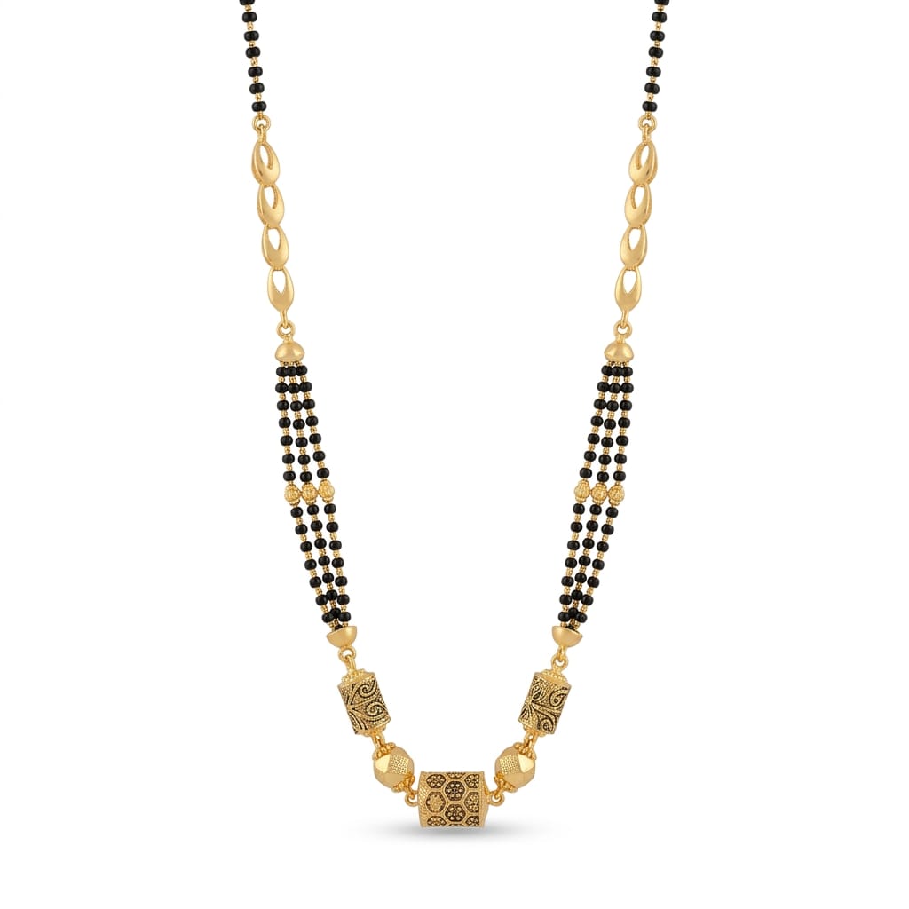 9gms Short Mangalsutra with ball pendant