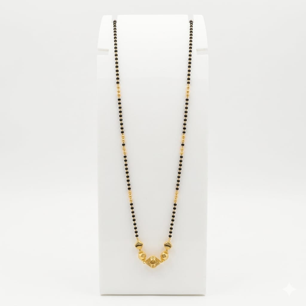 6gms Short Mangalsutra with ball pendant