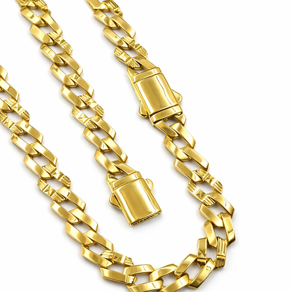 35gms stylish Cuban Chain-9mm