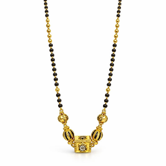 7gms Short Mangalsutra with ball pendant