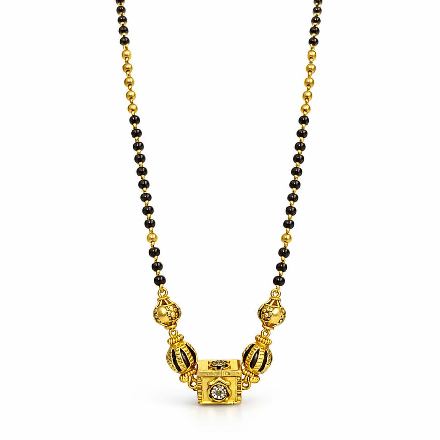 7gms Short Mangalsutra with ball pendant