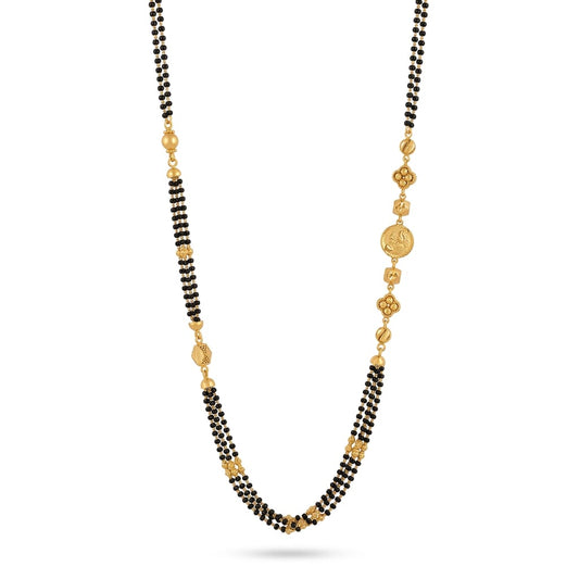 11gms Short Mangalsutra with ball pendant